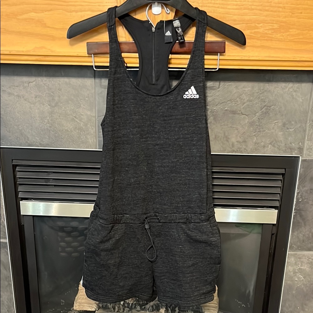 Adidas Black Sleeveless Romper